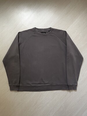 Rare Allsaints Faded Distressed Torn Oversized Crewneck Sweatshirt