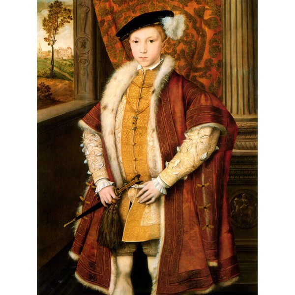 Scrots PorträT Edward Vi Tudor England 1546 Kunstdruck Leinwand 30X40 Cm-image