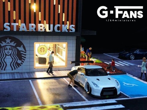 Diorama 1:64 Car Parking Lot Display Model LED Lighting Car Garage Scene Model\" - Picture 92 of 143