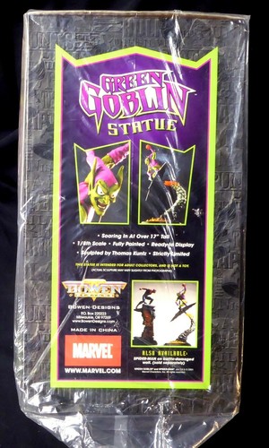 17" Green Goblin Statue New 2001 Bowen Designs Marvel Comics Spider-man Amricons - Picture 7 of 7