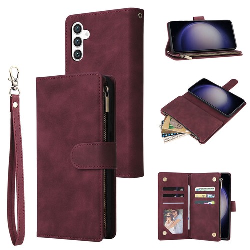 Zipper Leather Wallet Phone Case For Samsung A16 A36 A56 A15 A55 A34 A24 A14 A53 - 第 18/18 張圖片