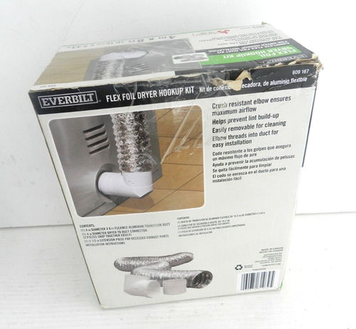 Everbilt 4 in. x 8 ft. Indoor Dryer Hookup Kit with Flexible Duct - Canada - Picture 2 of 2