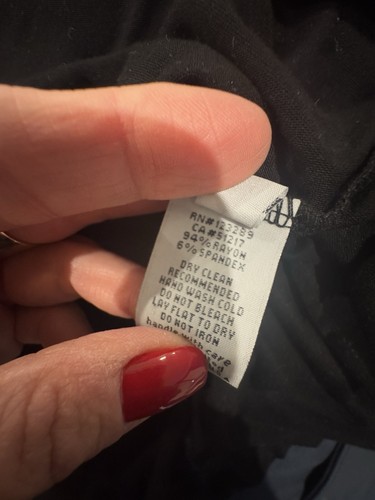 Lauren Moshi Deanna Sleeveless Dress Black One Of A Kind Lucky Good Luck Large - Picture 9 of 9