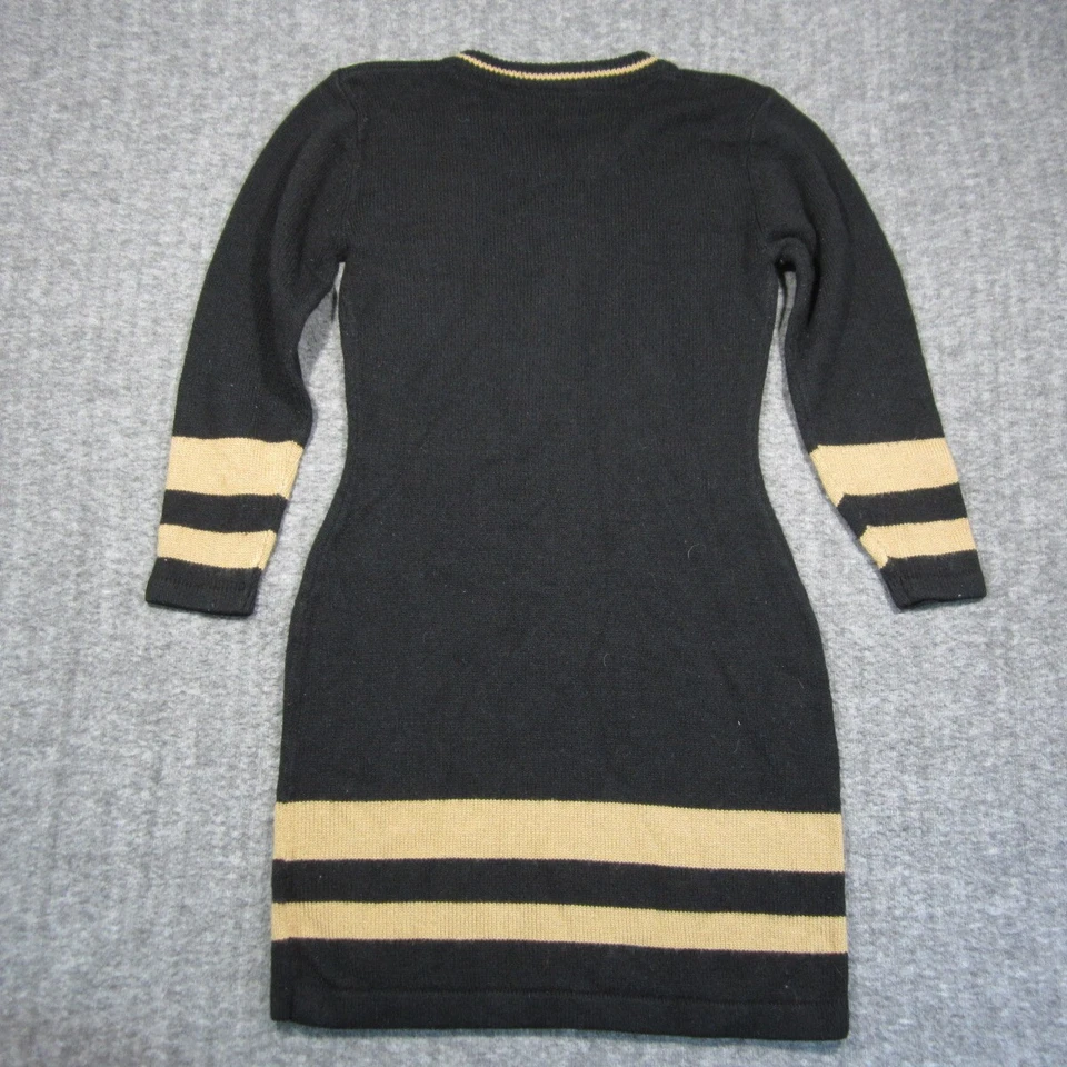 Vestido Suéter De Colección Newport News Estilo Fácil Para Mujer M Negro Tostado Rayas Dinero Antiguo Foto 2 de 4
