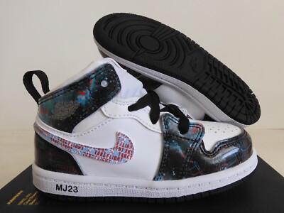 Nike Air Jordan Mid Se (Td) Take Flight Space Galaxy White Sz 8c