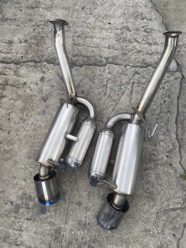 Stainless Hi-Power Titanium Tip Exhaust Muffler 2003-2006 Nissan 350z Excellent - Picture 13 of 24