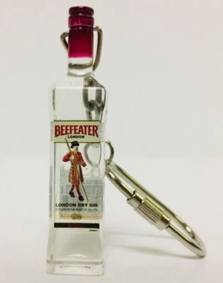 Beefeater London Dry Gin Mini Bottle Plastic Key Chain Liquor Limited Edition - Image 1 of 4