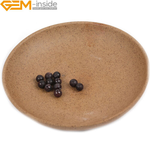 Natural Assorted Frosted Matte Gemstone Round Loose Beeds Jewelry Making 15" DIY - Picture 80 of 408