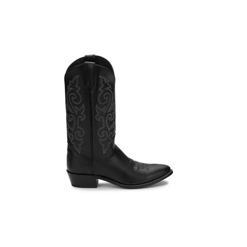 Justin Boots Western Para Hombre #1409 Punta Redonda Color Negro Talla 9EE - Imagen 2 de 7