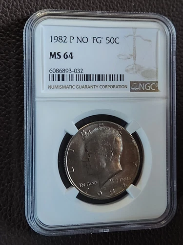 1982-P NO FG 50c NGC MS 64 ~ Kennedy Half Dollar
