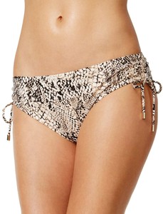 Calvin-Klein-Snake-Print-Side-Tie-Bikini-Bottom-Large-L-Brown-Womens-Swimsuit