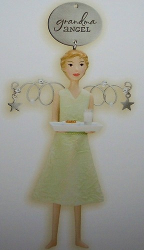 MIB 2009 Hallmark ~ GRANDMA ANGEL ~ Down to Earth Angels Baking Cookies - Picture 3 of 3