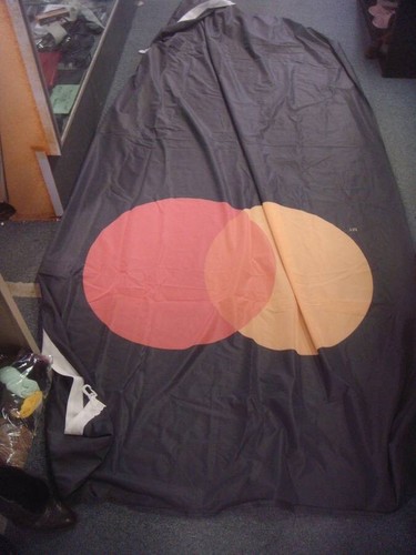 5 ft x 10 ft símbolo MASTERCARD gran BANDERA con clips - Imagen 2 de 6