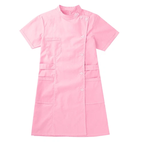 Solid Lab Coat Medical White Women Nurse Scrubs Doctor Gown Jacket Uniform Dress - Picture 23 of 78