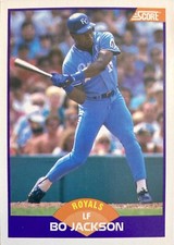 BO JACKSON 1989 Score #330 Baseball Card NM