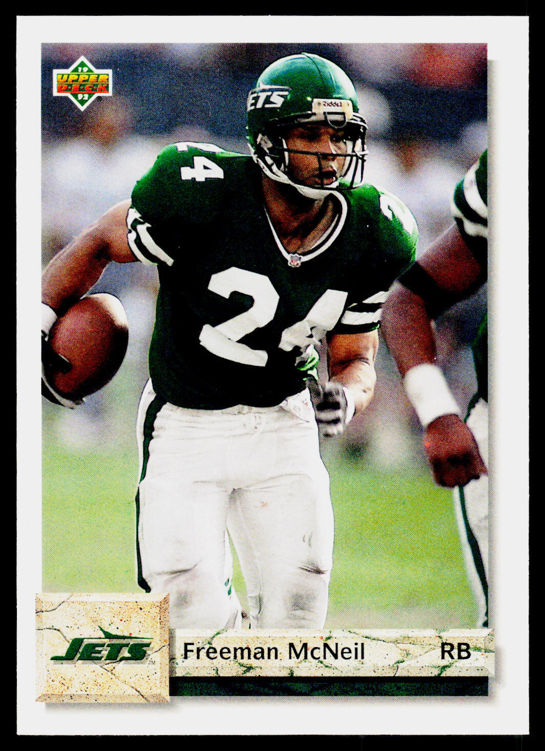 Freeman McNeil, 1992 Upper Deck Football Card, #285, New York Jets,