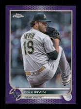 2022 Topps Chrome Update Purple Refractors Oakland A's - Allen, Smith - Rookies