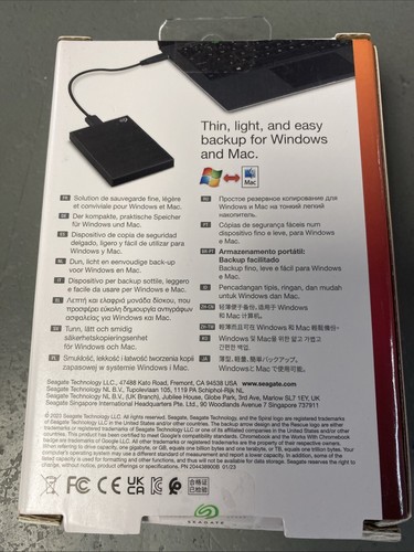 New Seagate 2.5" Backup Slim Plus 2TB USB 3.0 HDD STHN2000400 - Afbeelding 2 van 4