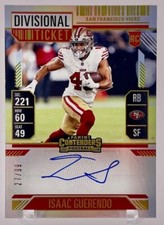Isaac Guerendo 2024 Panini Contenders No.138 #27/99 Autographed Rookie Card