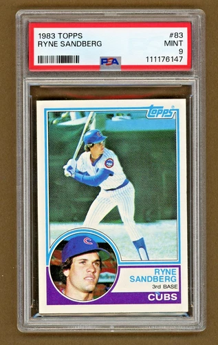1983 Topps - Ryne Sandberg #83 (RC) PSA 9 MINT "HOF Rookie"