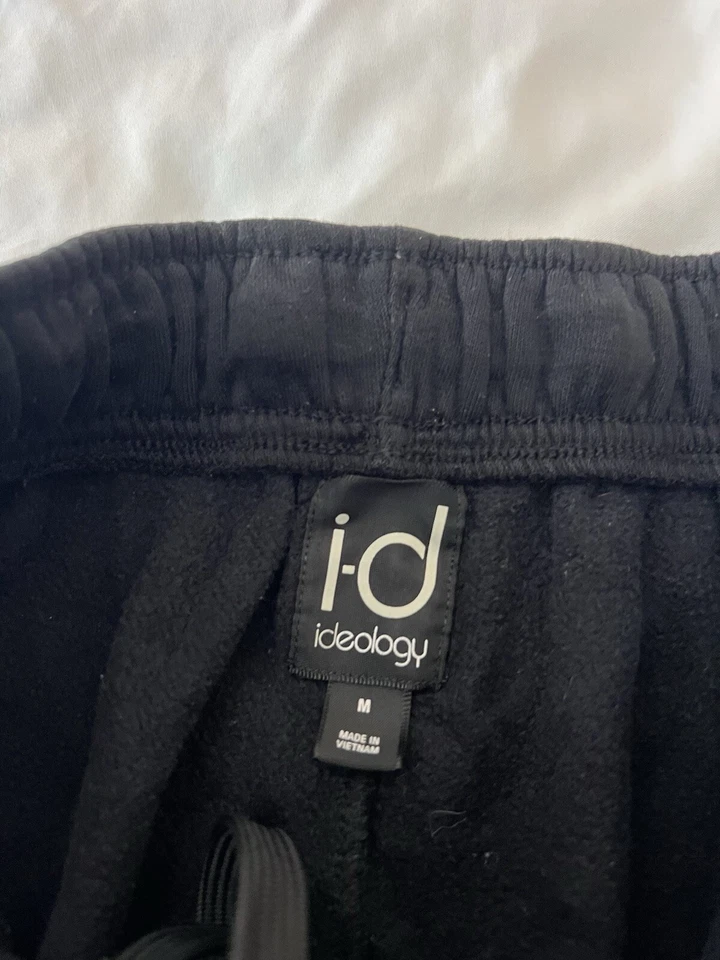 Ideology Mens Athletic Jogger Sweatpants Medium Black Blue Pull On 121 - Image 4 of 4