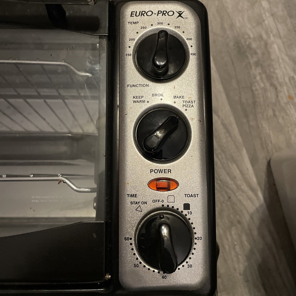 EuroPro X Toaster Oven TO284L Very Little Usage Works Great. eBay