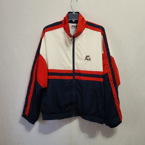 Vintage 90s Fila USA Windbreaker Full Zip Jacket Men's Size L