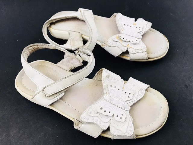girls leather sandals size 12
