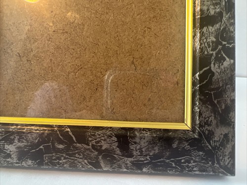 4x6 Black White Marble Smoke Plastic Antique Picture Photo Frame - Picture 8 of 9