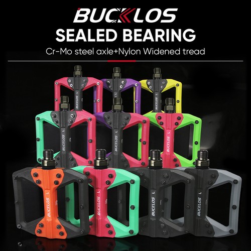Pedal Mountain Bike Flat Platform Pedal 9/16" Sealed Bearing MTB DH Enduro Widen - Picture 2 of 24