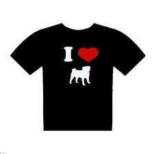 I Love Pugs Mens T Shirt Pug Oeners Tee Shirt Pug Lover T Shirt