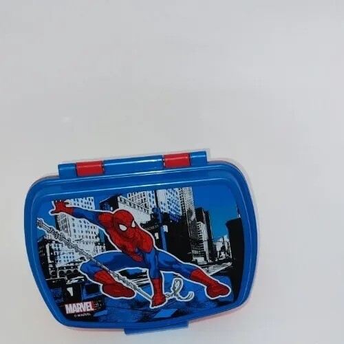 PORTAMERENDA SPIDERMAN ASILO SCUOLA TEMPO LIBERO BOX SCATOLA PRANZO - Foto 1 di 1