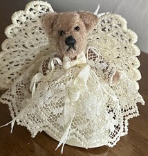 Vintage Artist Bear Dollhouse Miniature Micro Angel Bear 2  