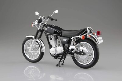 Rare AOSHIMA 1:12 motorcycle Diecast Model Yamaha SR400 Black from