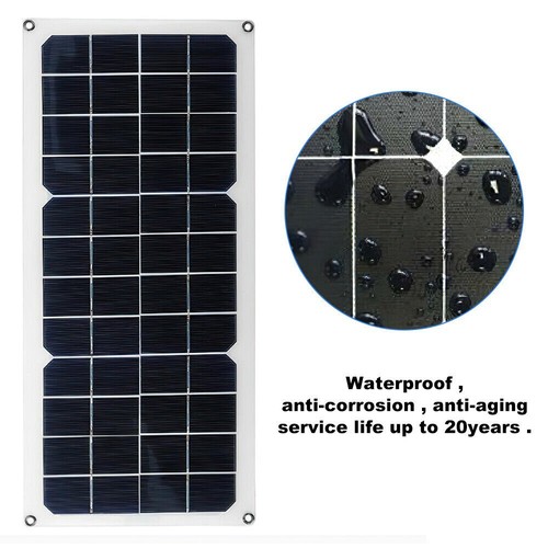 30W Flexible Solar Panel 12V Portable Power Camping Home RV Car Battery Charge - Picture 4 of 12