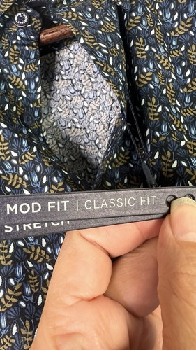 Camisa Ben Sherman Para Hombre S Floral S/S - Elástica Calce Clásico Con Botones - Imagen 7 de 13