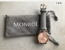 NEW Rose Gold Monroe Watch by Maestro Classique Watch in Sunburst Solerose $105