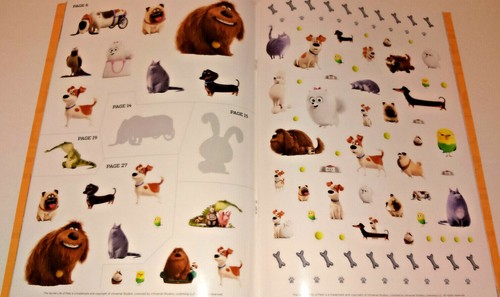 Pair SECRET LIFE OF PETS BOOKS Story STICKER ACTIVITY Max Friends Me MEGA DELUXE - Picture 18 of 35