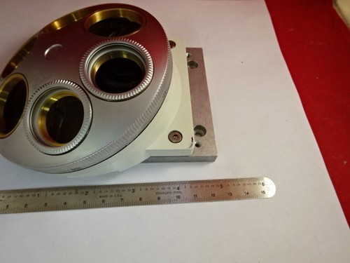 LEICA DMR NOSEPIECE SIX OBJECTIVE POSITIONS MICROSCOPE PART OPTICS AS IS H9-A-04 - Picture 2 of 11