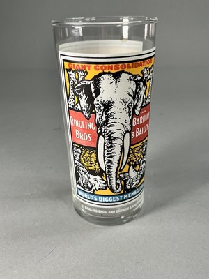 Vintage Ringling Brothers Barnum & Bailey Circus Glass Tumbler,  1975
