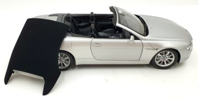 Kyosho 1/18 Scale Diecast 08702S - BMW 645Ci Cabriolet - Silver | eBay
