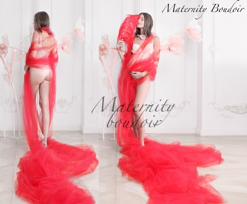 Maternity Tulle Fabric For Photo Shoot Pregnancy Photo Session Photo Props - Picture 35 of 45