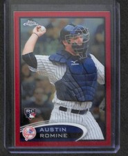 2012 Topps Chrome Red Refractor Rookie #156 Austin Romine No 9 of 25