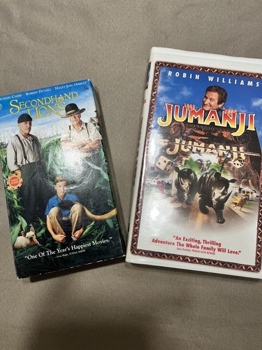 VHS Lot, Secondhand Lions (2003), Jumanji (1995), Robert Duvall, Robin Williams