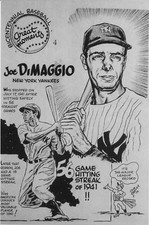 Joe DiMaggio Art Photo New York Yankees Art 6x9 Baseball Art Photo 1936-1951   