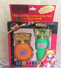 NUEVO Sailor Moon S 1994 Años Botella Perfume Pluma Colección 3 Oficial Japón