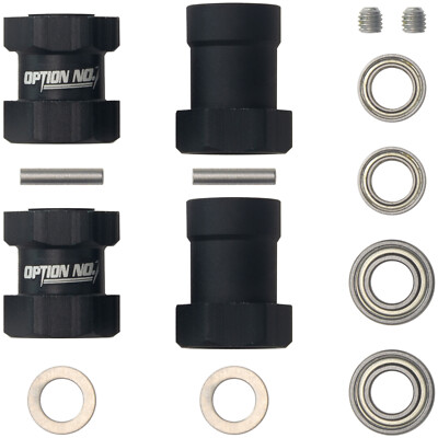 Aluminum Wheel HEX Adapter for Tamiya CW-01 Lunchbox ORV Monster