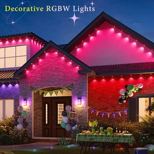 Deck Light RGBW 10 Pack, Φ1.22 Inches RGB/Warm White Light WiFi Control, LE - 第 7/9 張圖片