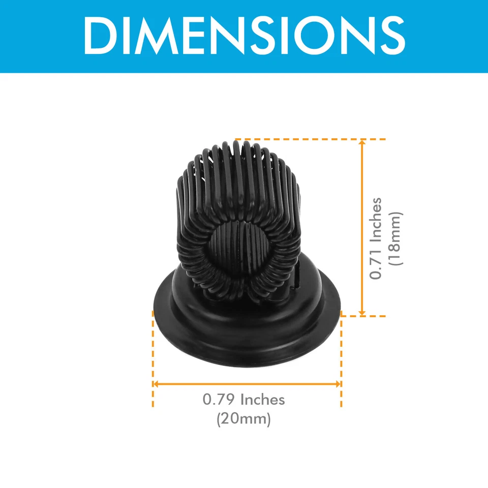 Magnetic Pen Holder Clip Refrigerator Magnet Pen Marker Clip Holder Silver/Black - Image 4 of 4