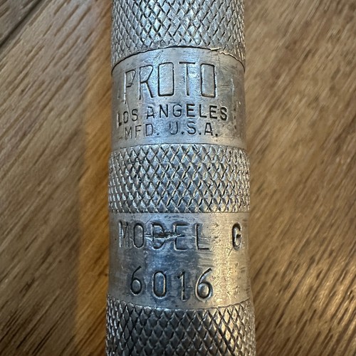 Vintage USA Proto Los Angeles G 6016 1/2" Drive Livermont Torque Wrench 19" Long - Picture 4 of 14